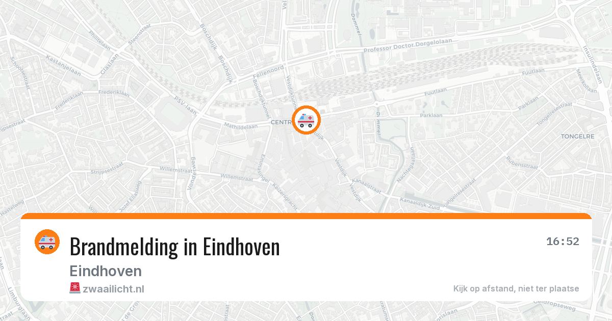 Brandmelding in Eindhoven — 8 aug 2026