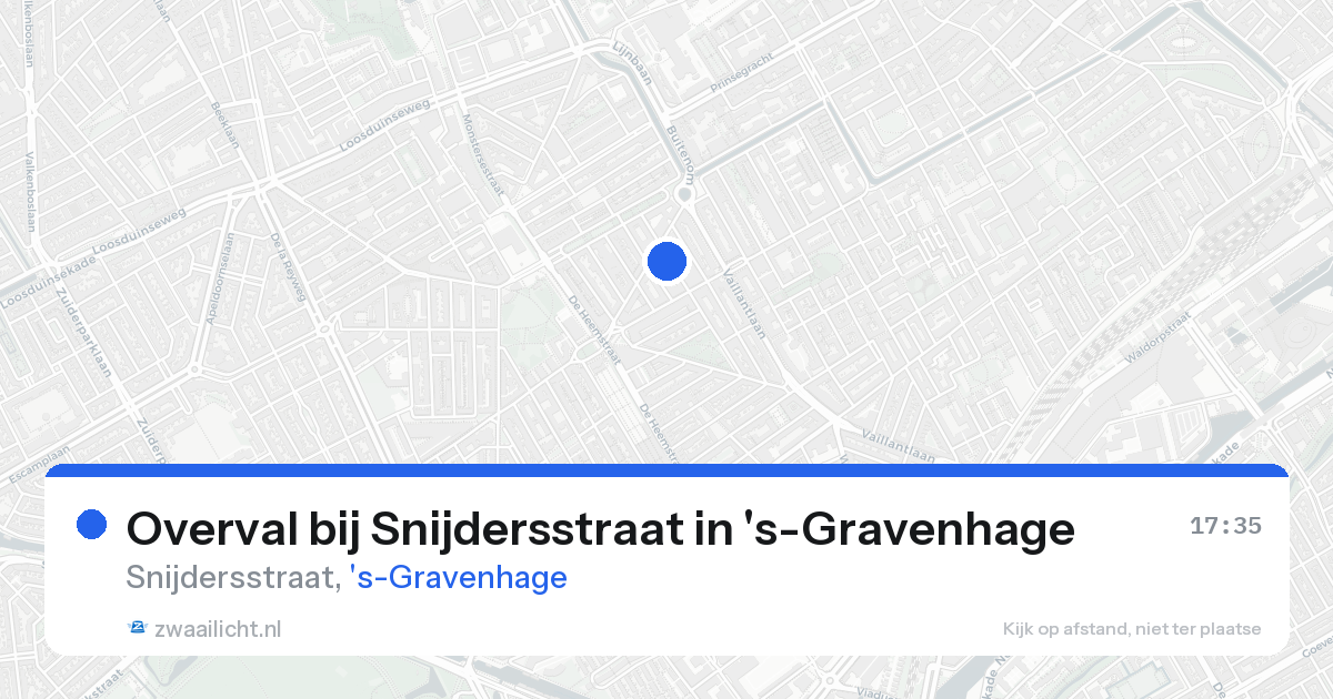 Overval bij Snijdersstraat in 's-Gravenhage — 21 aug 2026