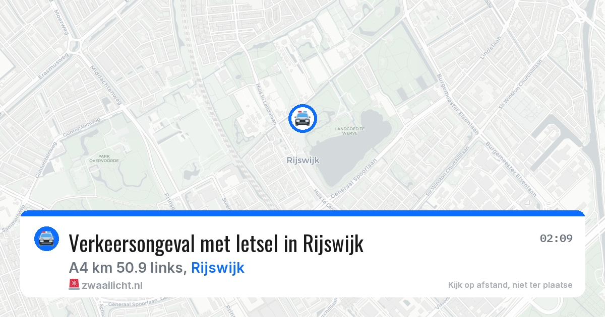 Verkeersongeval met letsel in Rijswijk — 2 jun 2026