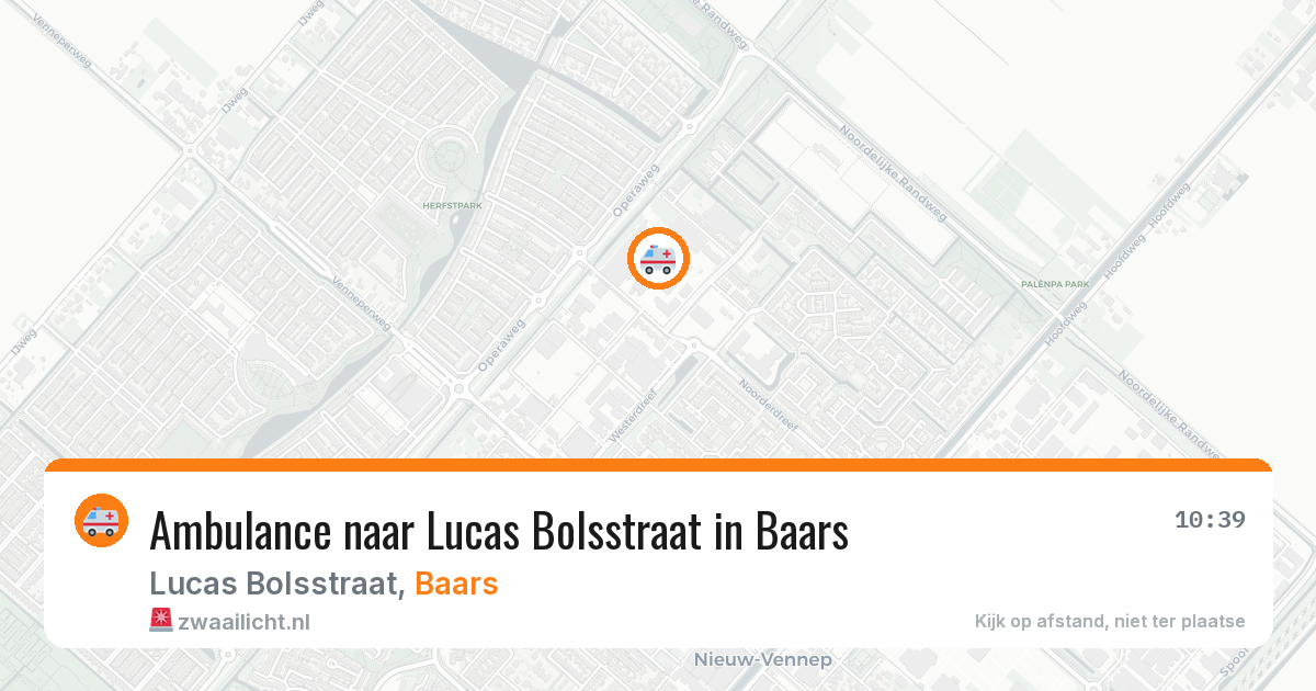Ambulance naar Lucas Bolsstraat in Baars — 25 mrt 2026