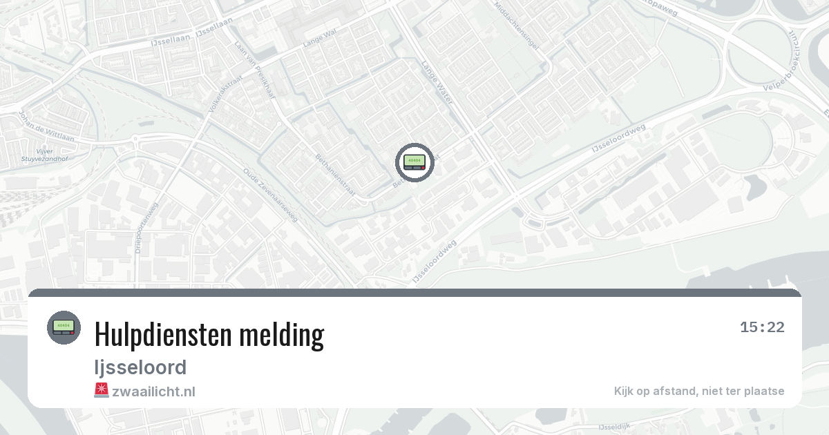 Hulpdiensten melding — 11 mrt 2026