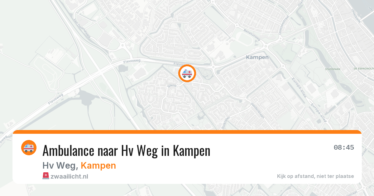 Ambulance naar Hv Weg in Kampen — 11 jun 2026
