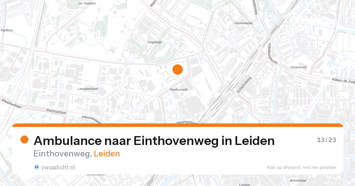 Ambulance naar Einthovenweg in Leiden — 13 feb 2026