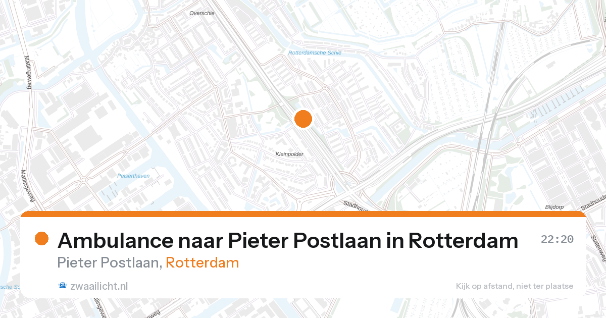 Ambulance naar Pieter Postlaan in Rotterdam — 31 jan 2026