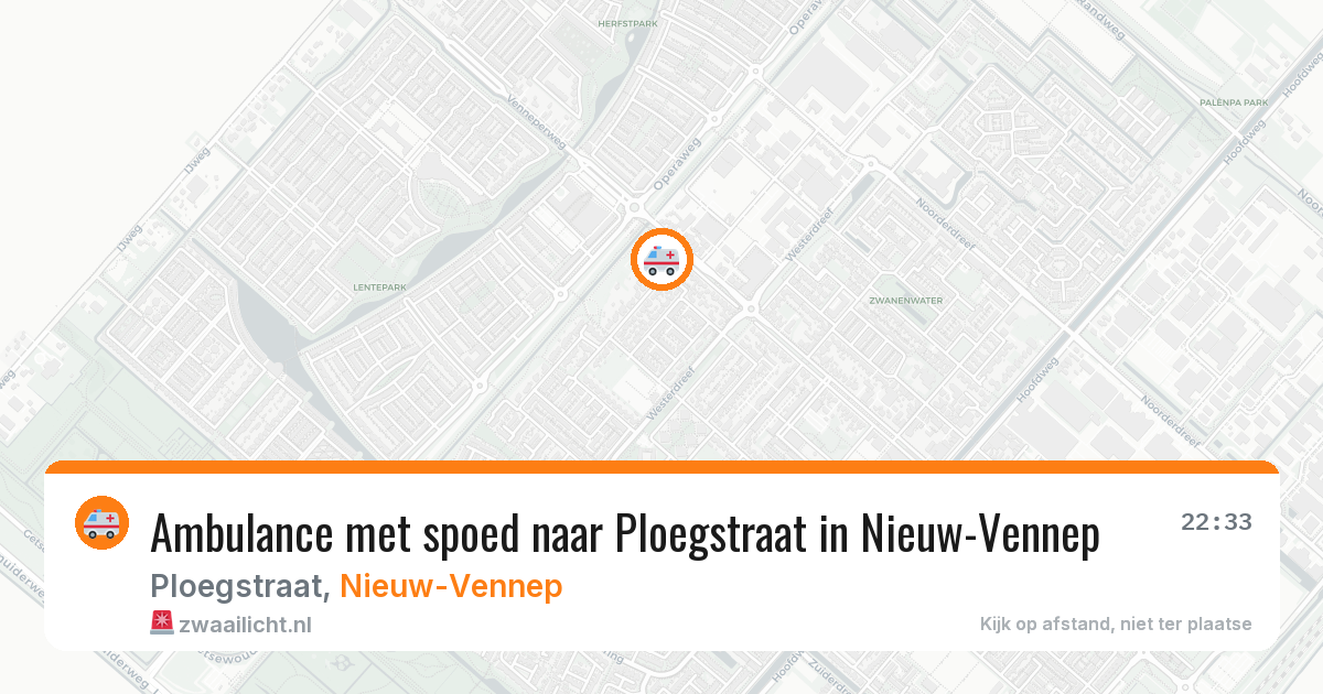 Ambulance met spoed naar Ploegstraat in Nieuw-Vennep — 11 aug 2026