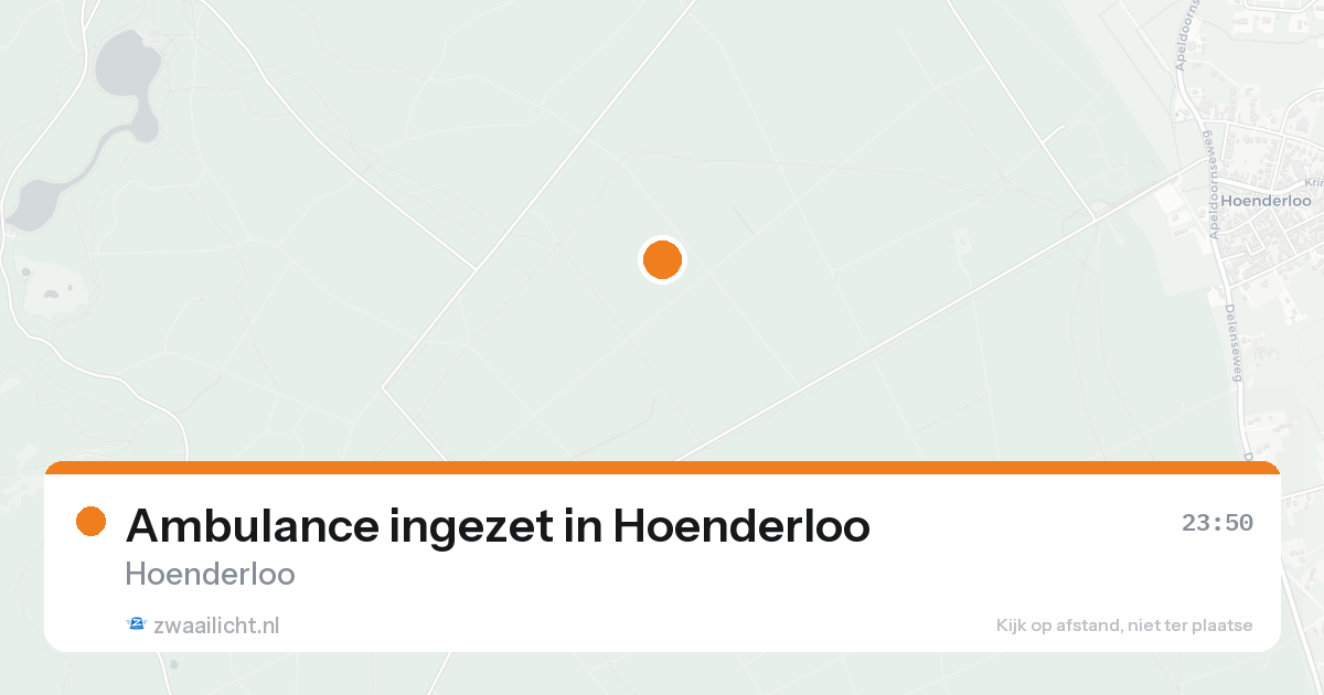 Ambulance ingezet in Hoenderloo — 7 feb 2026