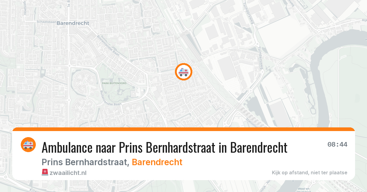 Ambulance naar Prins Bernhardstraat in Barendrecht — 7 apr 2026