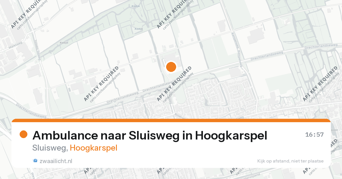 Ambulance naar Sluisweg in Hoogkarspel — 26 aug 2026