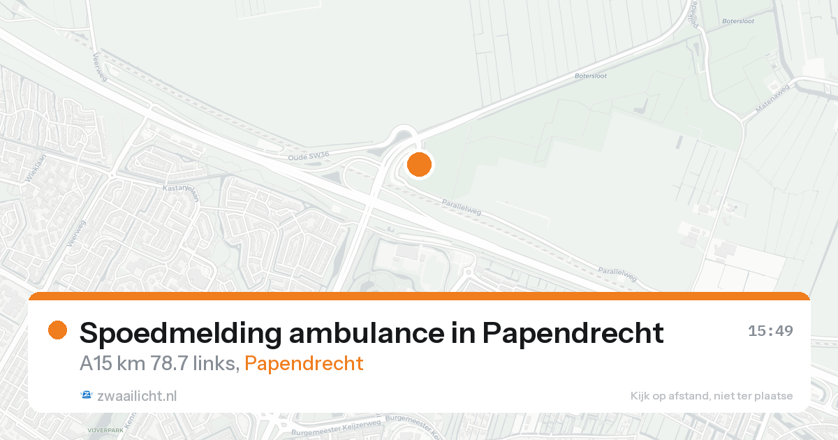 Spoedmelding ambulance in Papendrecht — 17 aug 2026