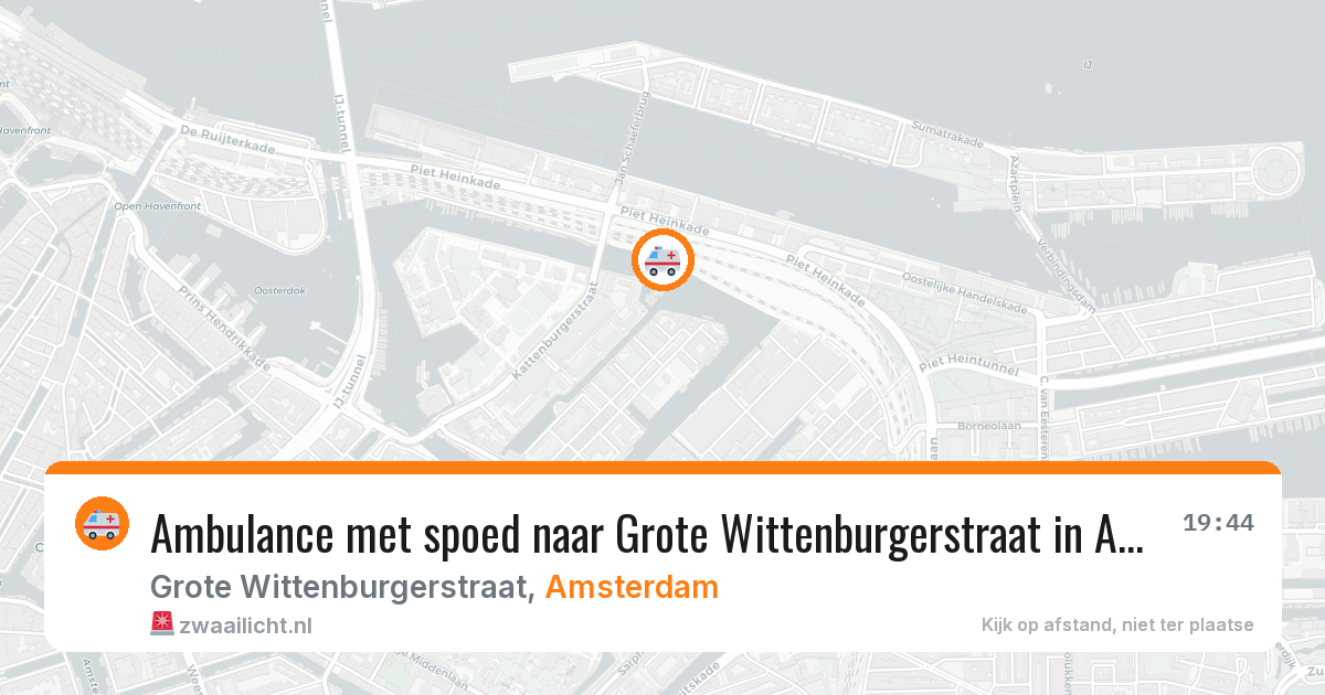 Ambulance met spoed naar Grote Wittenburgerstraat in Amsterdam — 30 jun 2026