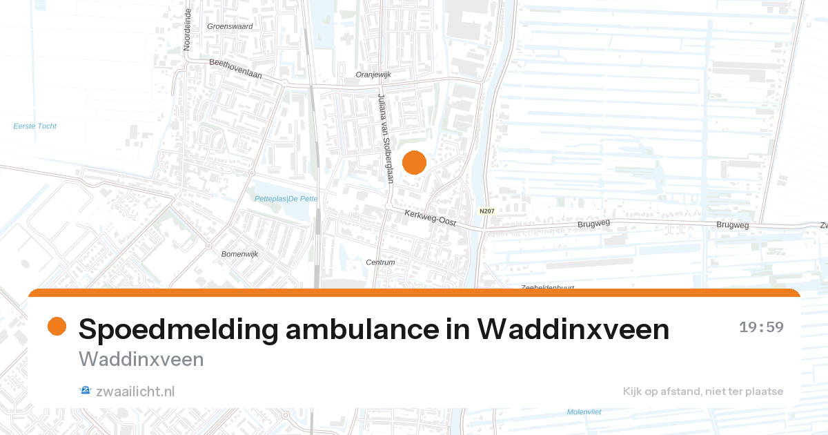 Spoedmelding ambulance in Waddinxveen — 4 mrt 2026