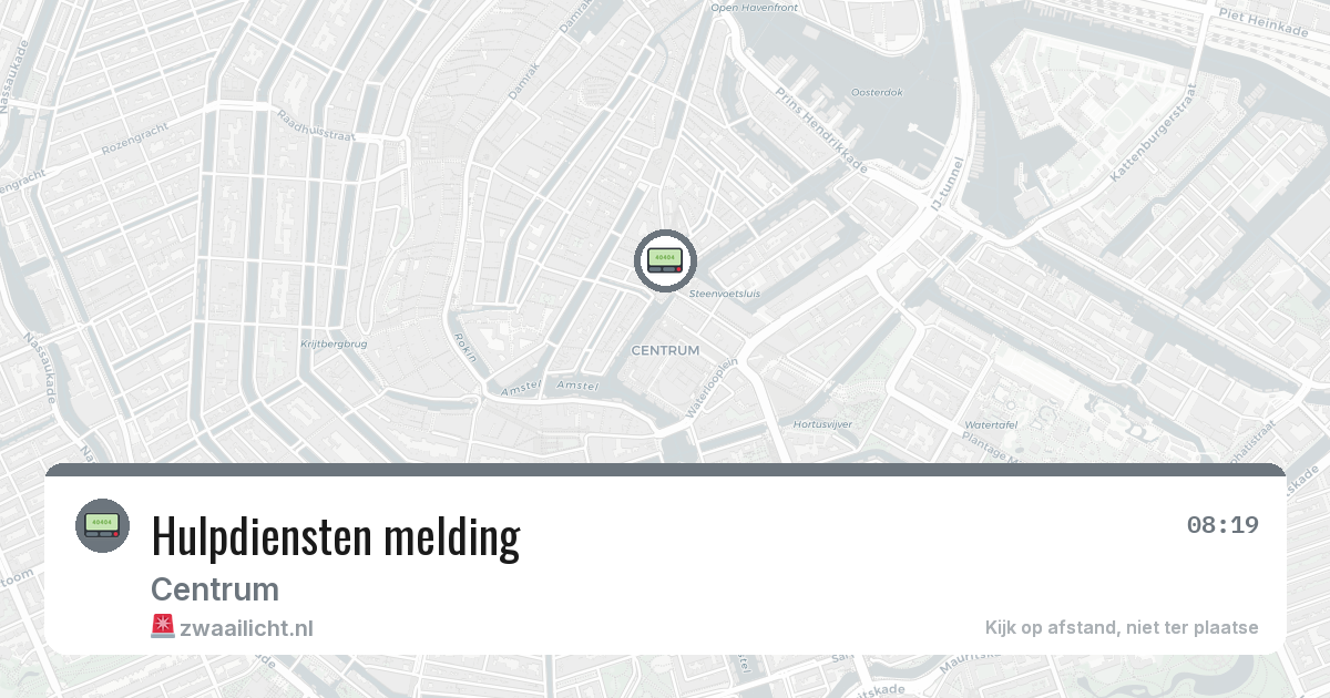 Hulpdiensten melding — 15 jun 2026