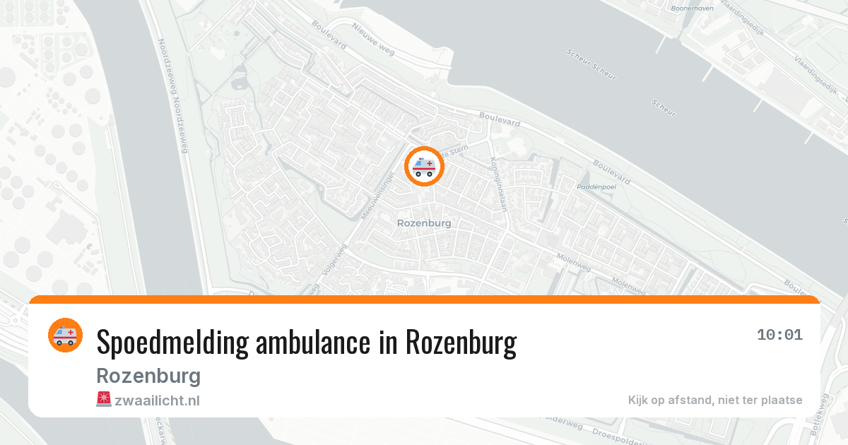 Spoedmelding ambulance in Rozenburg — 2 jul 2026