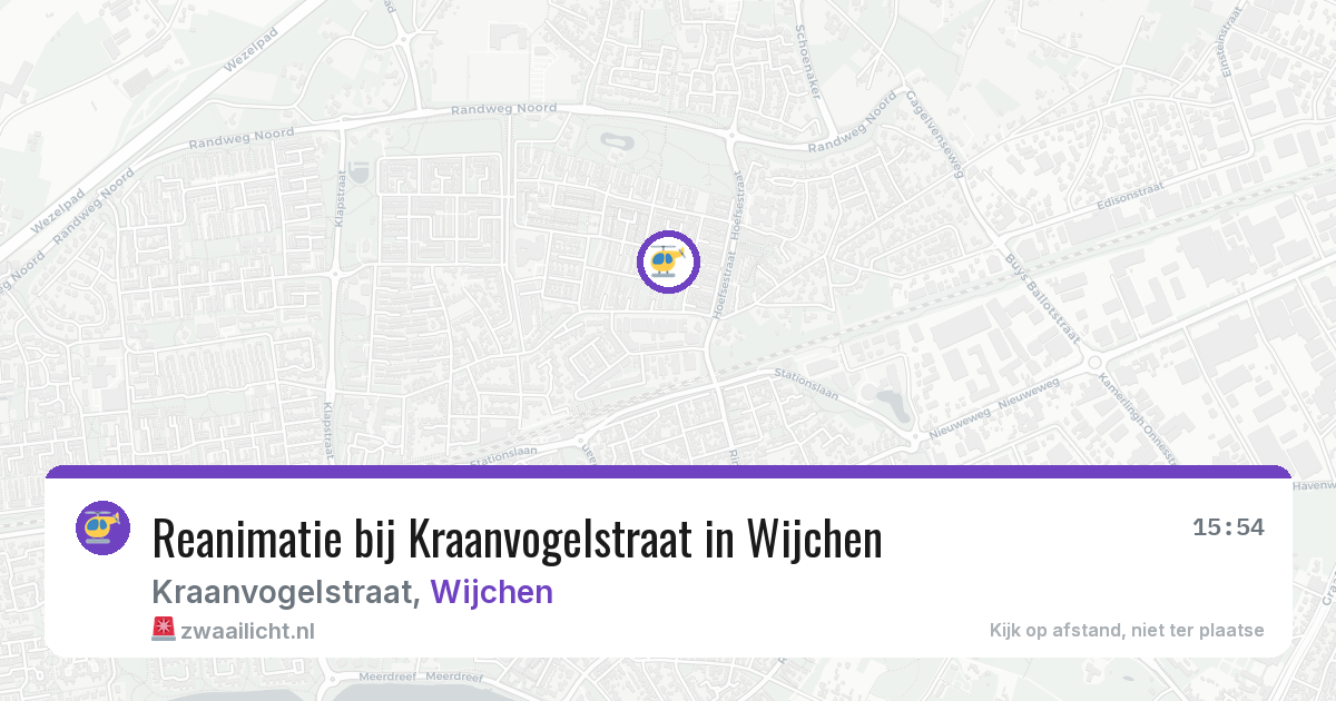 Reanimatie bij Kraanvogelstraat in Wijchen — 13 jun 2026