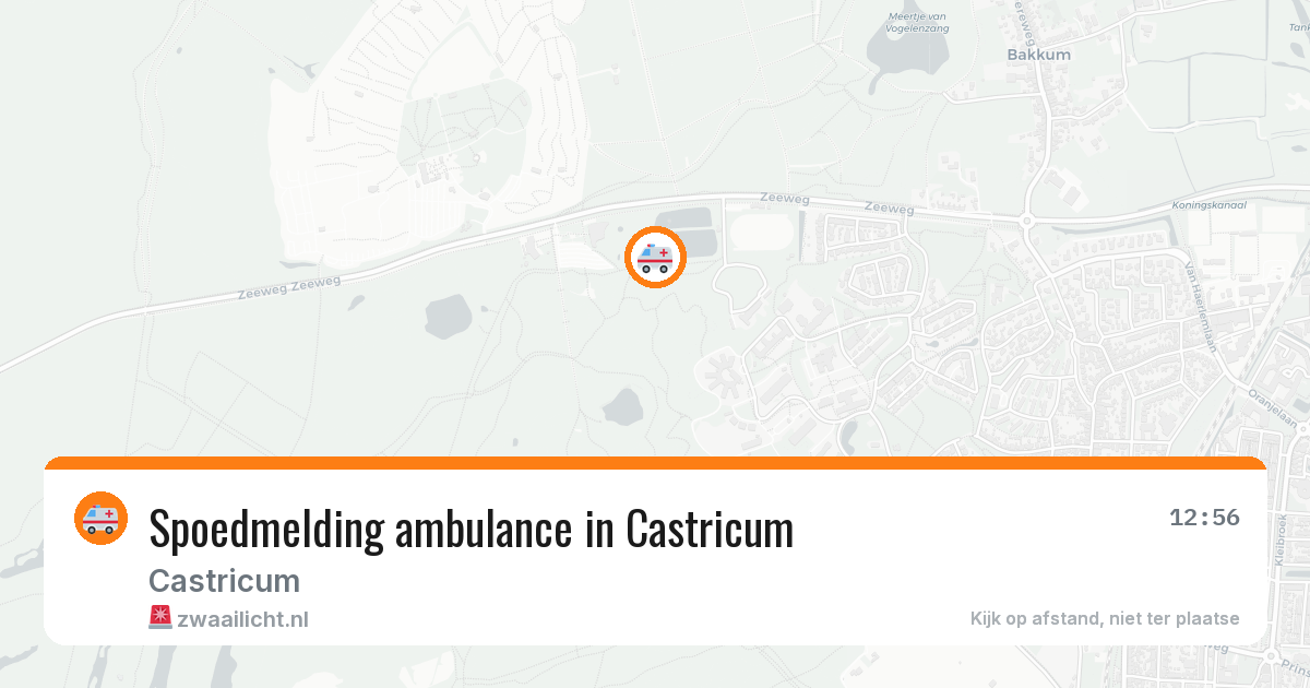 Spoedmelding ambulance in Castricum — 28 jun 2026