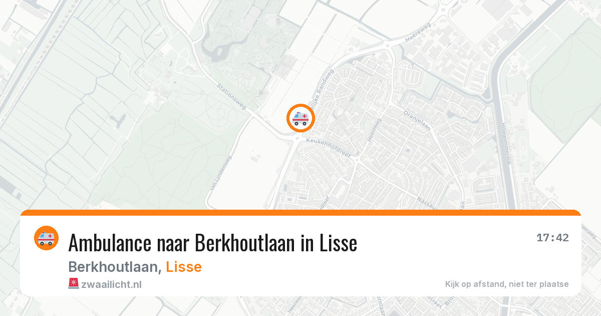 Ambulance naar Berkhoutlaan in Lisse — 4 jun 2026