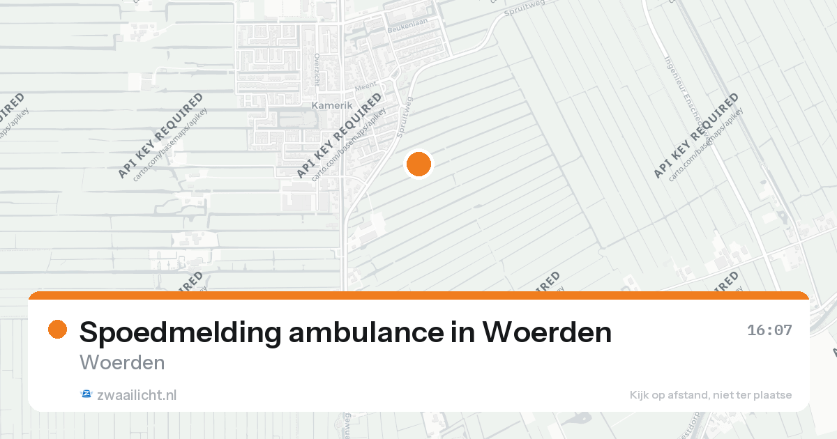 Spoedmelding ambulance in Woerden — 26 aug 2026