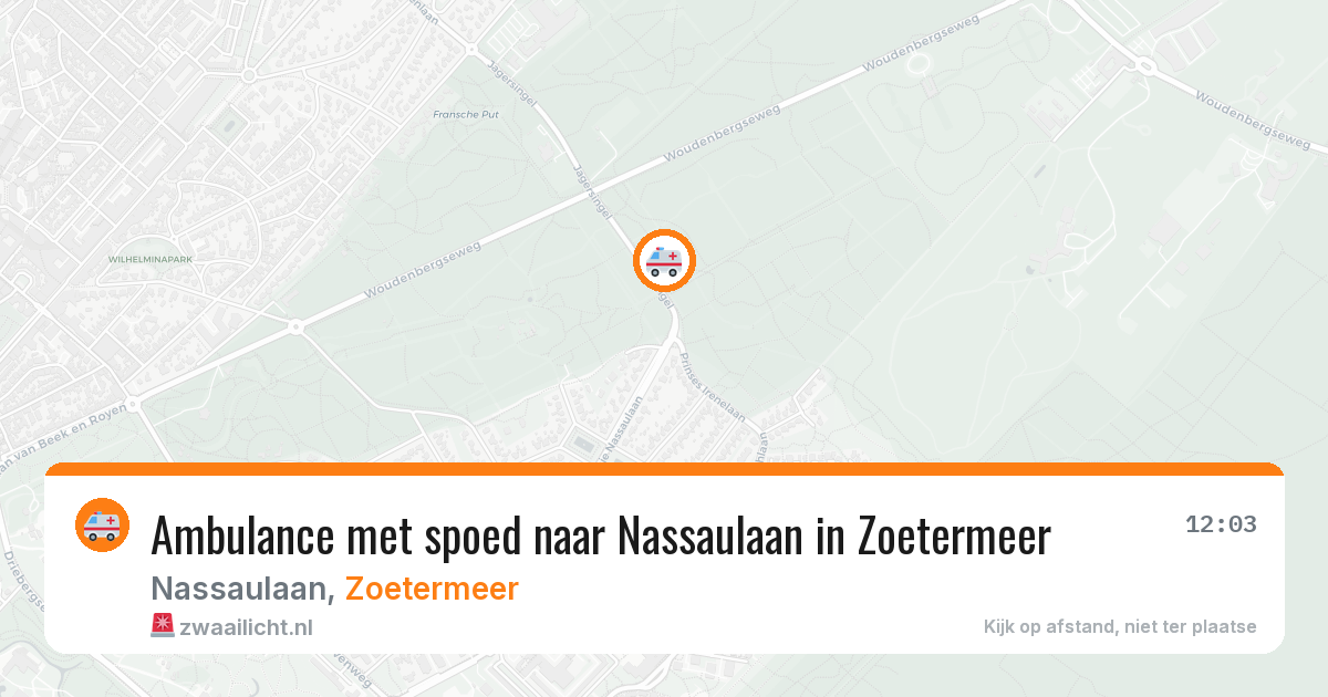Ambulance met spoed naar Nassaulaan in Zoetermeer — 18 jan 2026