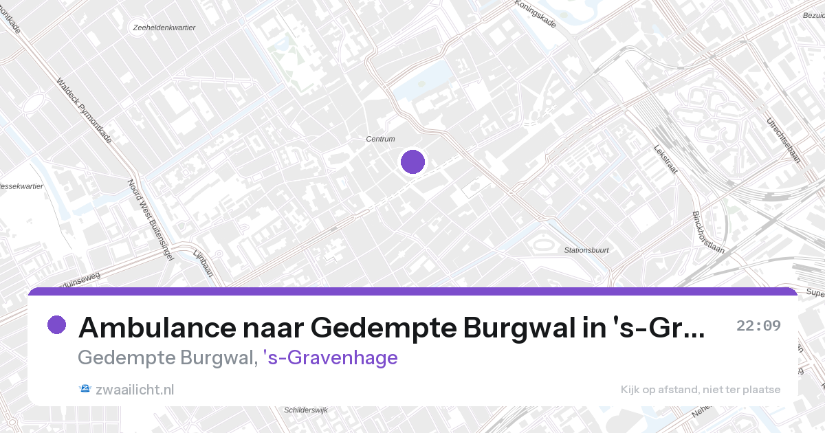Ambulance naar Gedempte Burgwal in 's-Gravenhage — 26 aug 2026