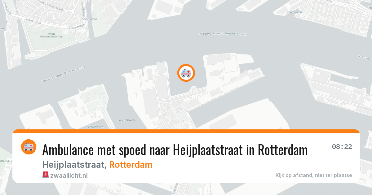 Ambulance met spoed naar Heijplaatstraat in Rotterdam — 5 mrt 2026