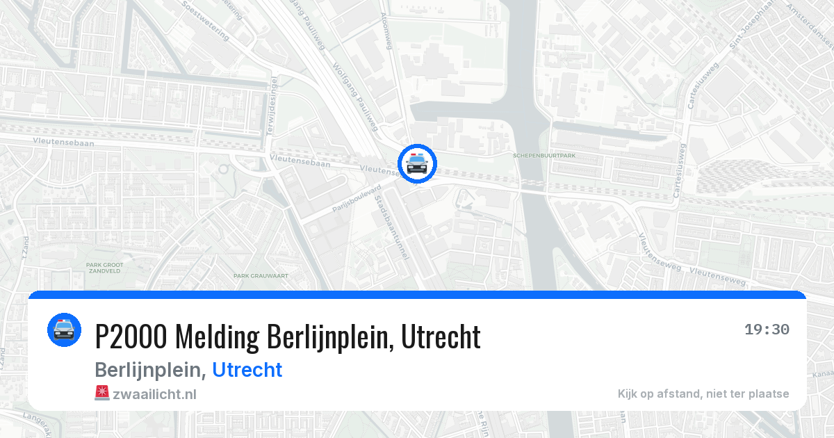 P2000 Melding Berlijnplein, Utrecht — 22 mei 2026