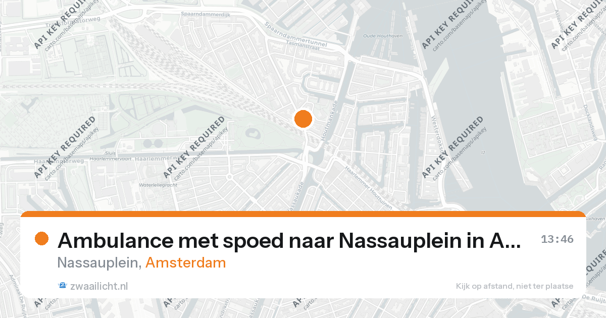 Ambulance met spoed naar Nassauplein in Amsterdam — 26 aug 2026