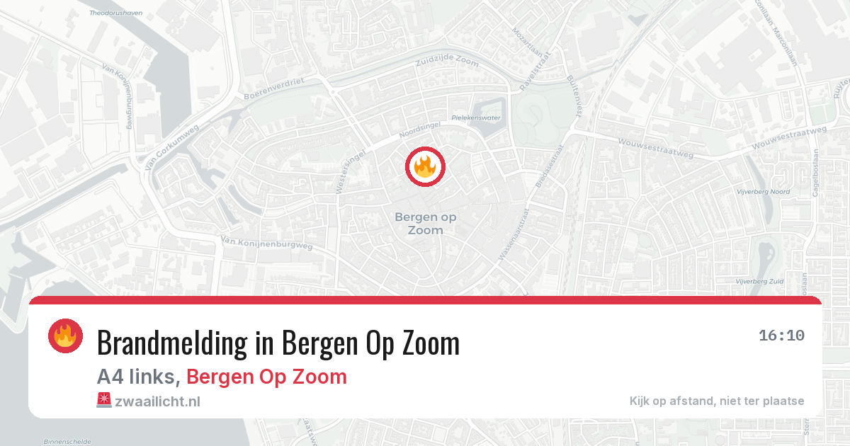 Brandmelding in Bergen Op Zoom — 12 mei 2026
