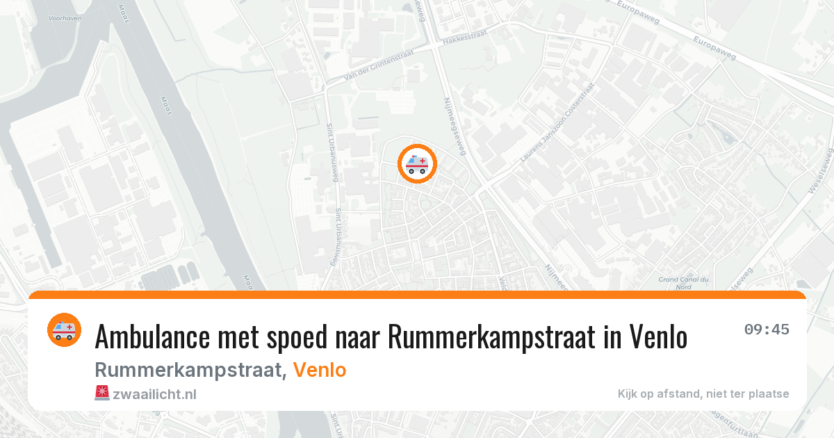 Ambulance met spoed naar Rummerkampstraat in Venlo — 3 jun 2026