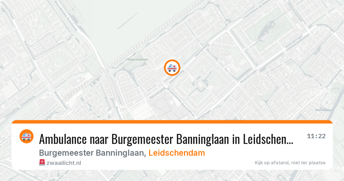 Ambulance naar Burgemeester Banninglaan in Leidschendam — 12 aug 2026
