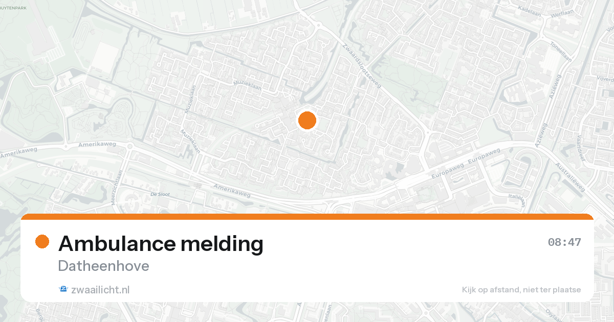 Ambulance melding — 7 feb 2026