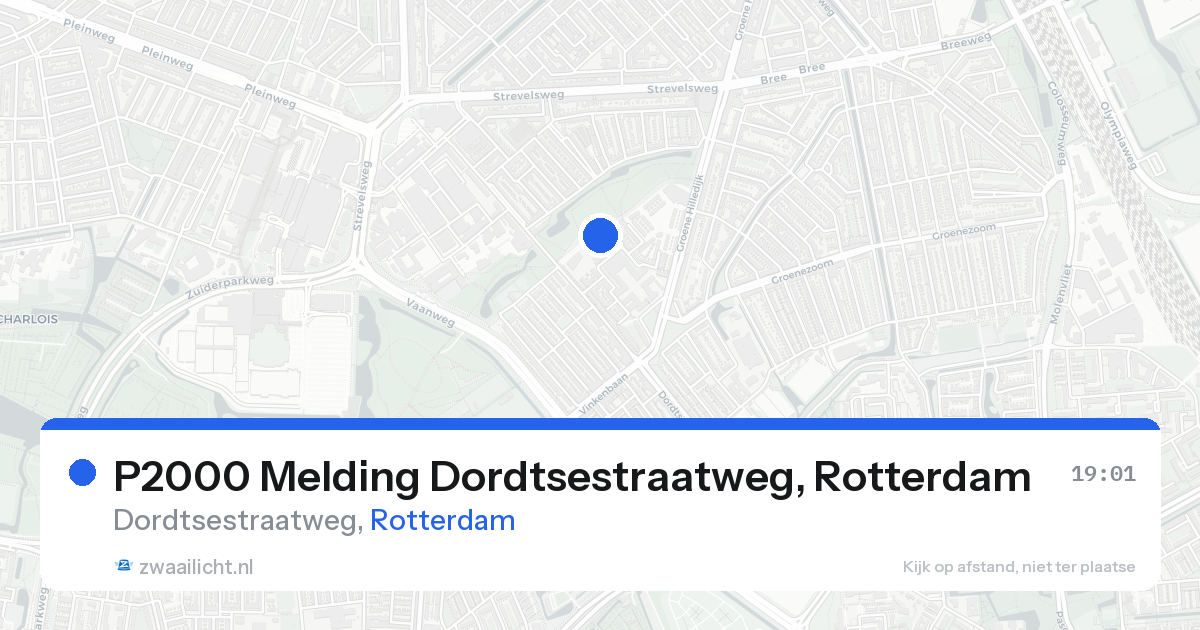 P2000 Melding Dordtsestraatweg, Rotterdam — 16 aug 2026
