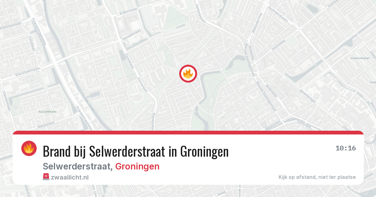 Brand bij Selwerderstraat in Groningen — 8 feb 2026