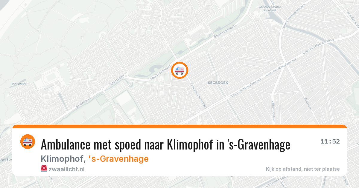 Ambulance met spoed naar Klimophof in 's-Gravenhage — 8 apr 2026