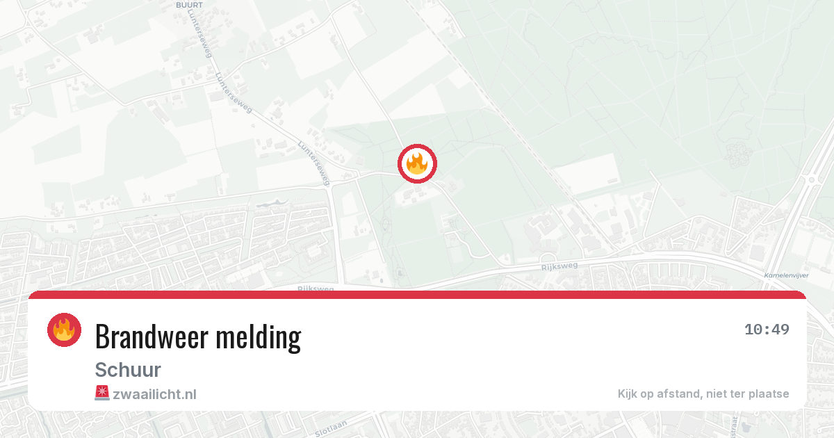 Brandweer melding — 20 mei 2026