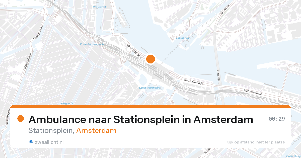 Ambulance naar Stationsplein in Amsterdam — 6 feb 2026