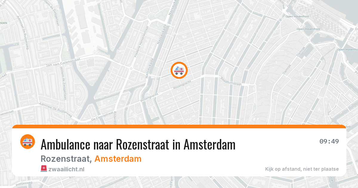 Ambulance naar Rozenstraat in Amsterdam — 3 mrt 2026