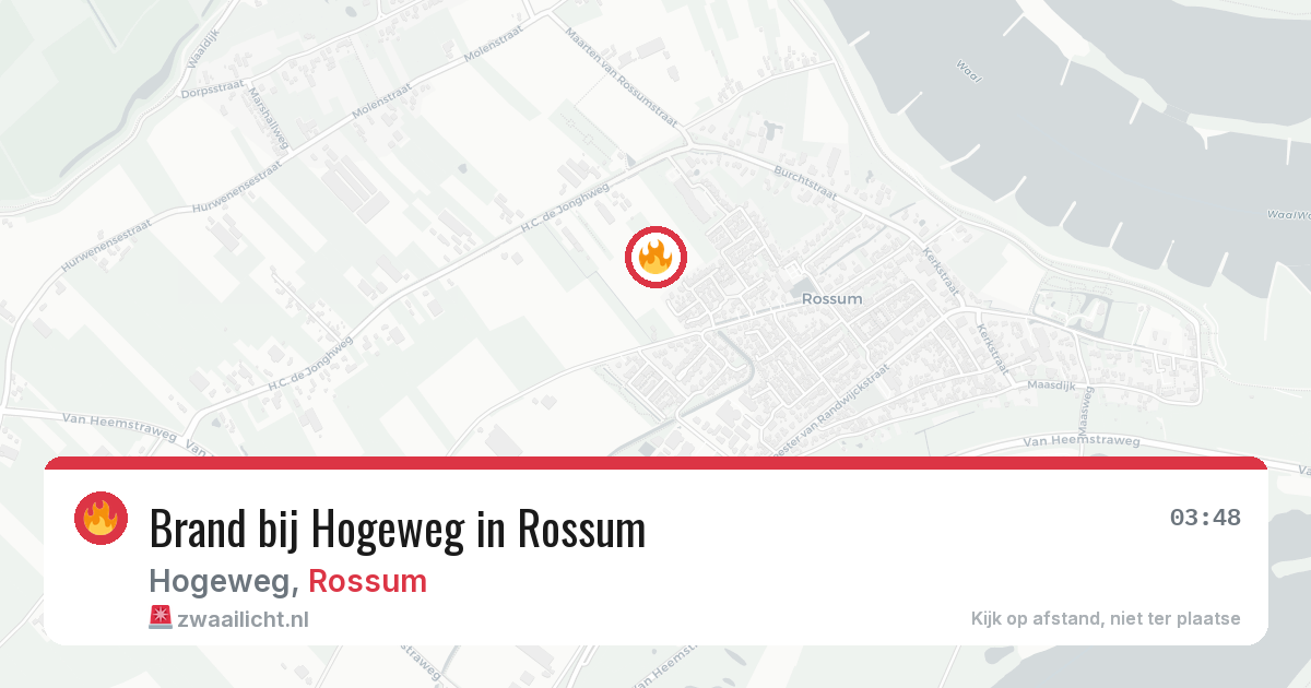 Brand bij Hogeweg in Rossum — 3 jun 2026