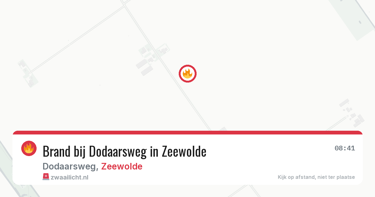 Brand bij Dodaarsweg in Zeewolde — 28 jul 2026