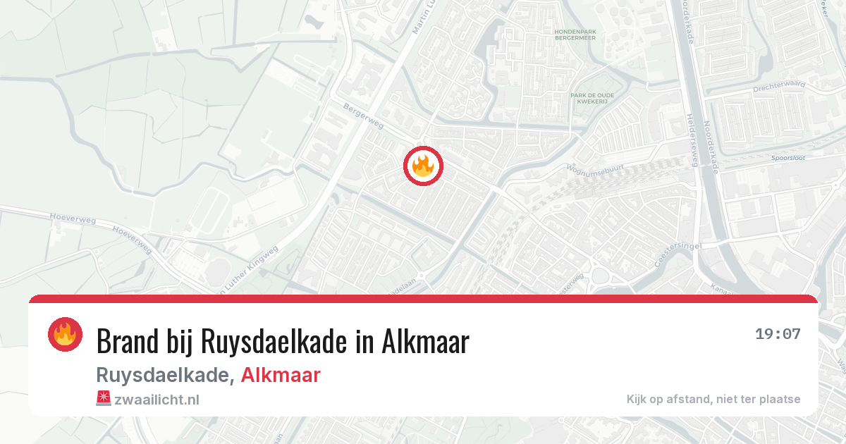 Brand bij Ruysdaelkade in Alkmaar — 30 jun 2026