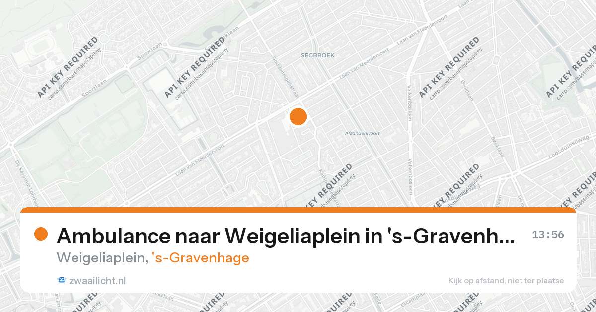 Ambulance naar Weigeliaplein in 's-Gravenhage — 25 aug 2026
