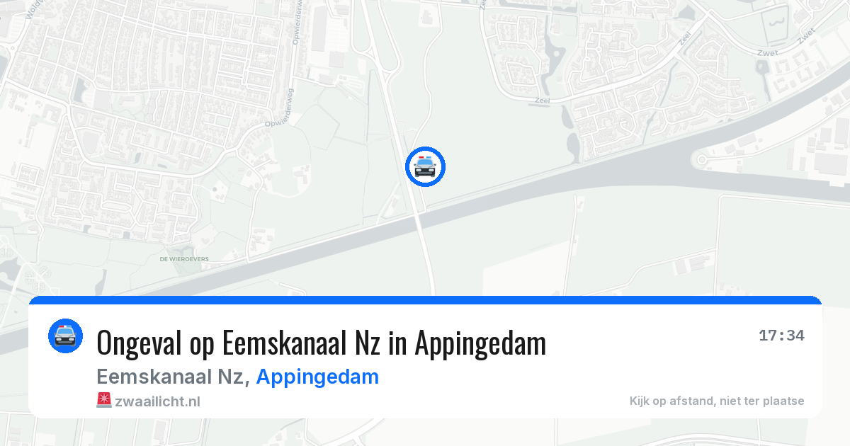 Ongeval op Eemskanaal Nz in Appingedam — 5 jun 2026