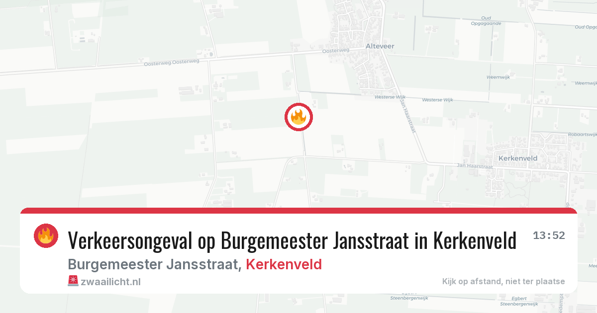 Verkeersongeval op Burgemeester Jansstraat in Kerkenveld — 8 mei 2026