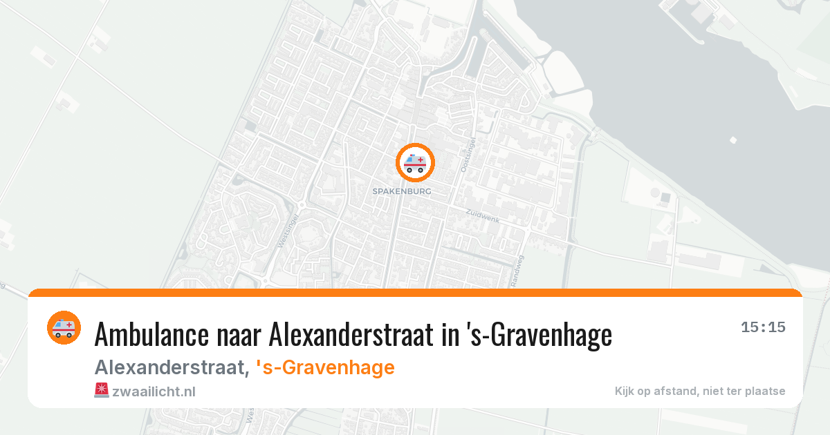 Ambulance naar Alexanderstraat in 's-Gravenhage — 21 mrt 2026