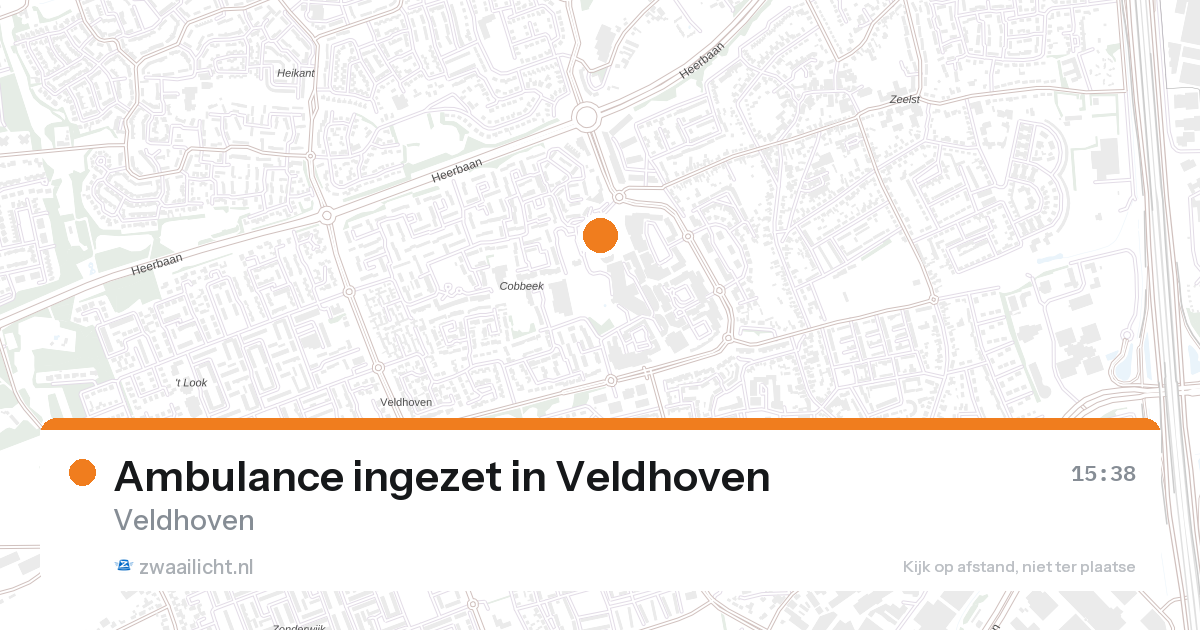 Ambulance ingezet in Veldhoven — 11 jun 2026