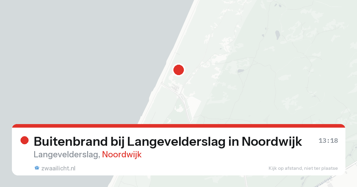 Buitenbrand bij Langevelderslag in Noordwijk — 23 apr 2026