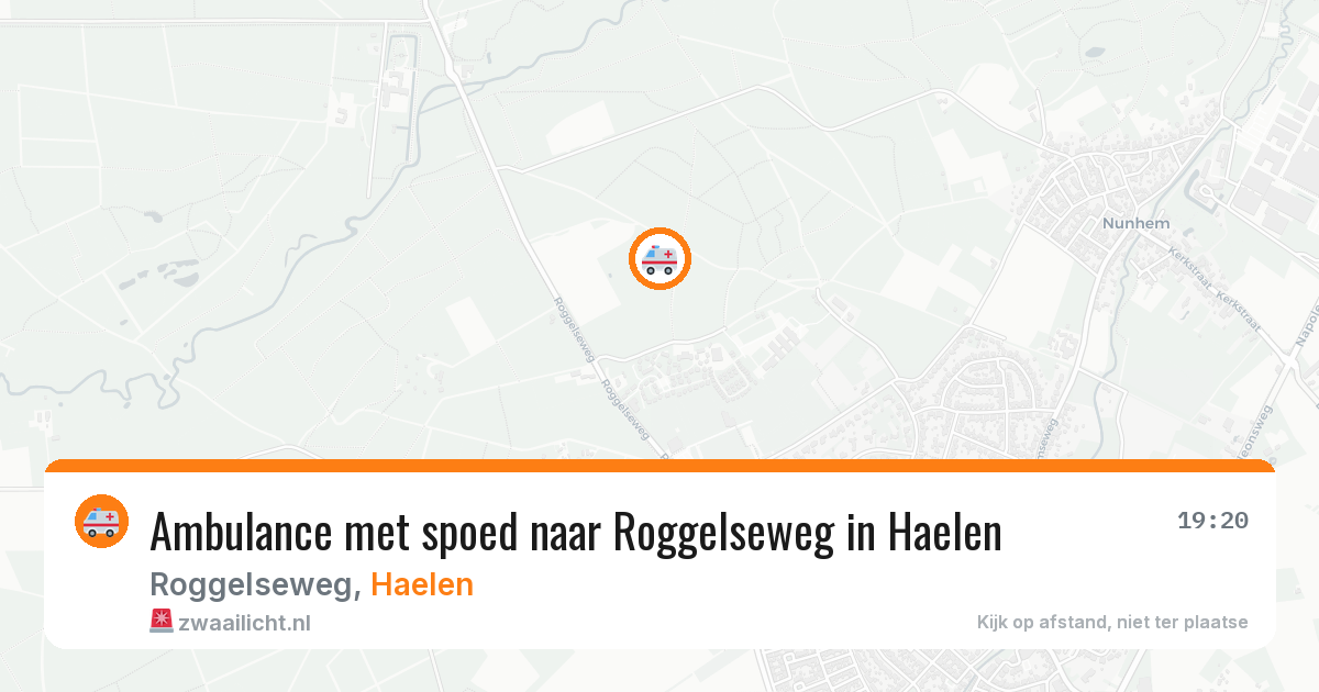 Ambulance met spoed naar Roggelseweg in Haelen — 23 jun 2026