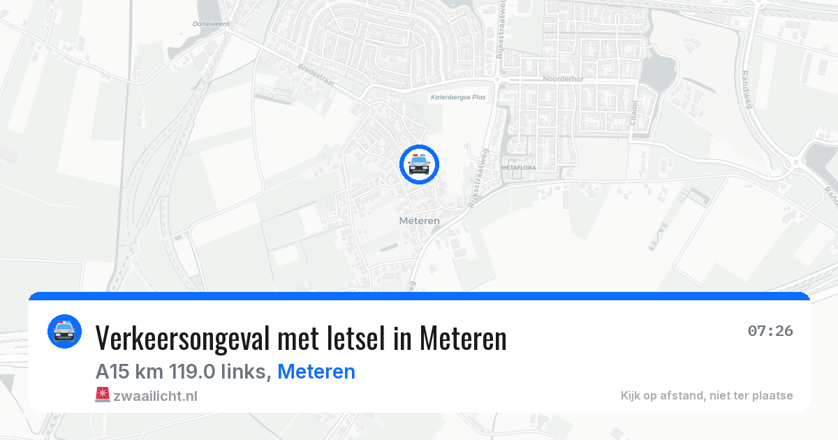 Verkeersongeval met letsel in Meteren — 2 apr 2026