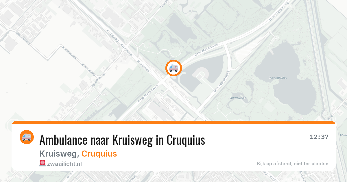 Ambulance naar Kruisweg in Cruquius — 11 jul 2026