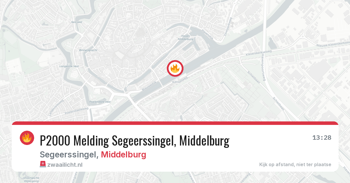 P2000 Melding Segeerssingel, Middelburg — 4 aug 2026