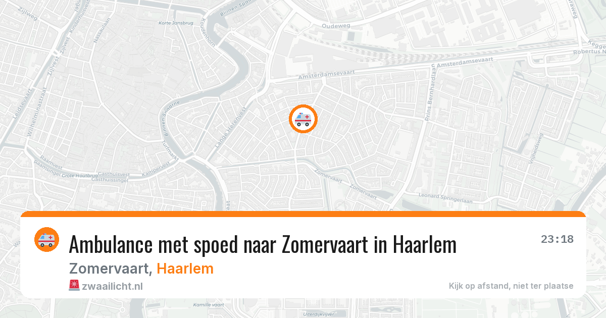 Ambulance met spoed naar Zomervaart in Haarlem — 30 jul 2026